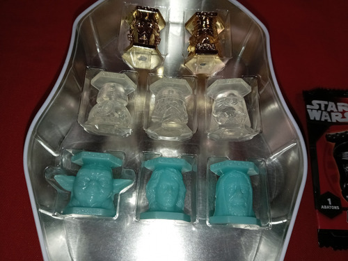 Star Wars Abatons Panini Lata Stormtrooper Con 8 Figuras (Usado)