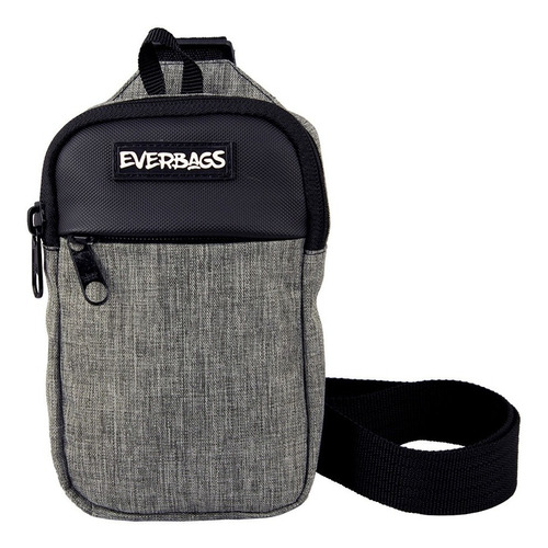 Everbags Shoulder Bag Bolsa Full Style necessaire cor cinza