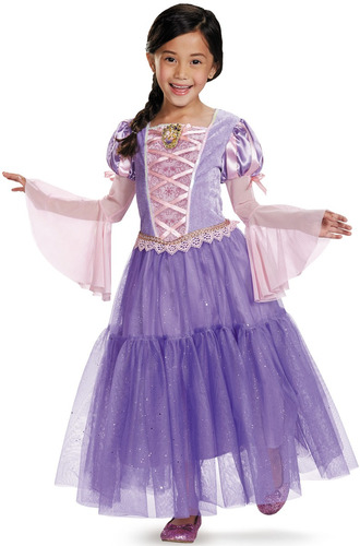 Disfraz Para Niña Rapunzel Princesa Disney Halloween 