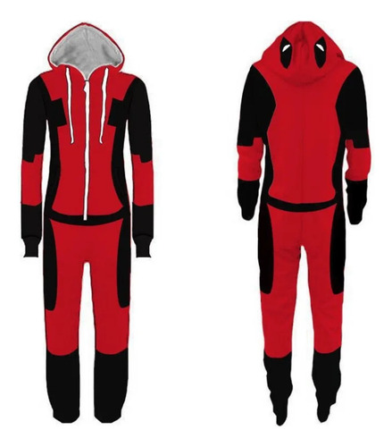Disfraz De Cosplay Con Mono Y Pijama De Deadpool 2024
