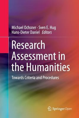 Libro Research Assessment In The Humanities : Towards Cri...