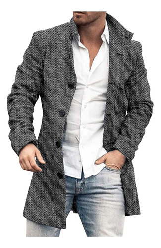 Abrigo K, Moda De Invierno, Estampado Para Hombre, Delgado,