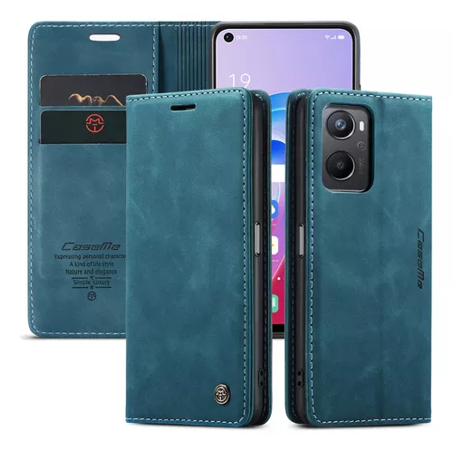 Funda De Piel Con Tapa Para Oppo Reno 8t Find X6/reamle C55 Color Ocean  Blue Oppo A96-5g Domestic