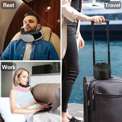 Almohada De Viaje Para Cuello, Cojín De Espuma Viscoelástica