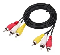 Comprar 100 Cables Rca 3 Rca A 3 Rca Macho Audio Y Video - Nuevos