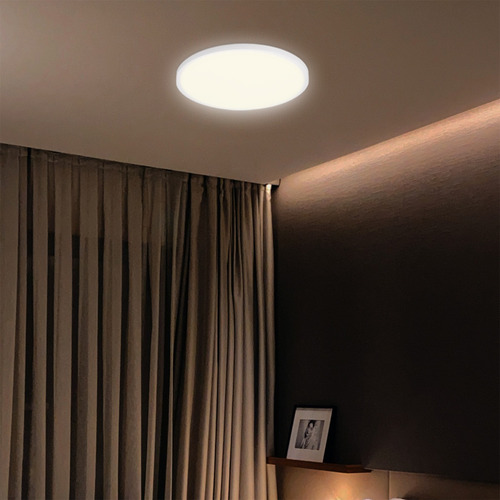 Pack 3 Lámparas Techo Led 25w, 2700k, Estévez, Color Blanco