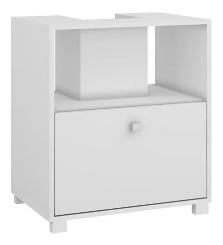 Armário Gabinete Para Banheiro 1 Porta Brv Bbn 02-06 Branco