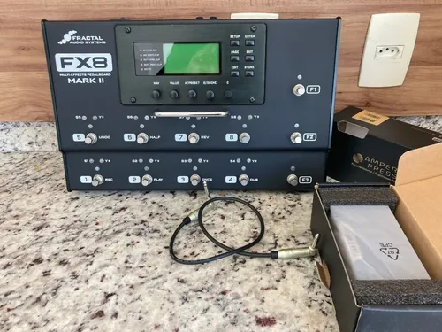 Pedaleira Fractal Fx8 Mark 2 + Case + Pedal + Cabos, Zerada