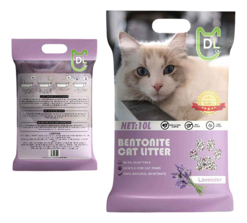 Arena Aglutinante Para Gatos Dr Little 8 Kg Lavanda