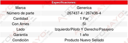 Kit 2 Calaveras Nissan Np300 Pick Up 16 Al 17 Generica