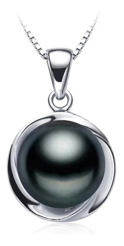 Perla Natural Negra Ak Jewelry Plata 925