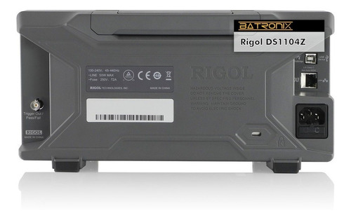 Osciloscopio digital Rigol DS1104z Plus de 4 canales y 100 MHz