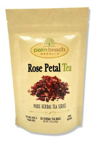 Té De Pétalos De Rosa - Serie De Té Herbal Puro De Palm Beac