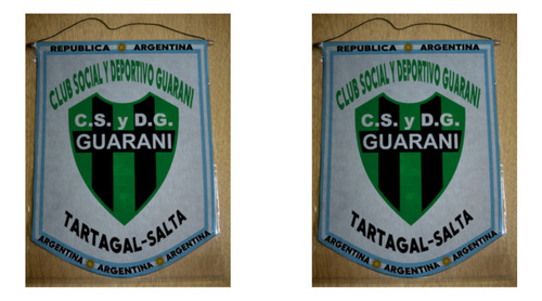 Banderin Mediano 27cm Club Guarani Tartagal Salta