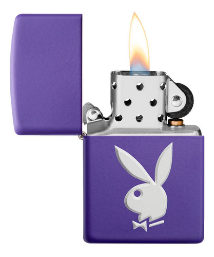 Encendedor Zippo Playboy Morado Mate