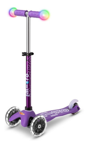 Scooter Patín Del Diablo Mini Micro Deluxe Magic Led Color Purple