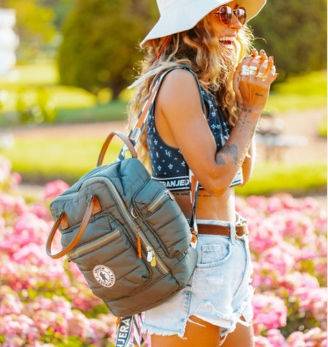 Imagen 2 de 9 de Mochila Andes Light Diamond Pop Militar