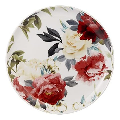 Safdie & Co. Rose Garden Juego De Vajilla De 16 Piezas, Serv