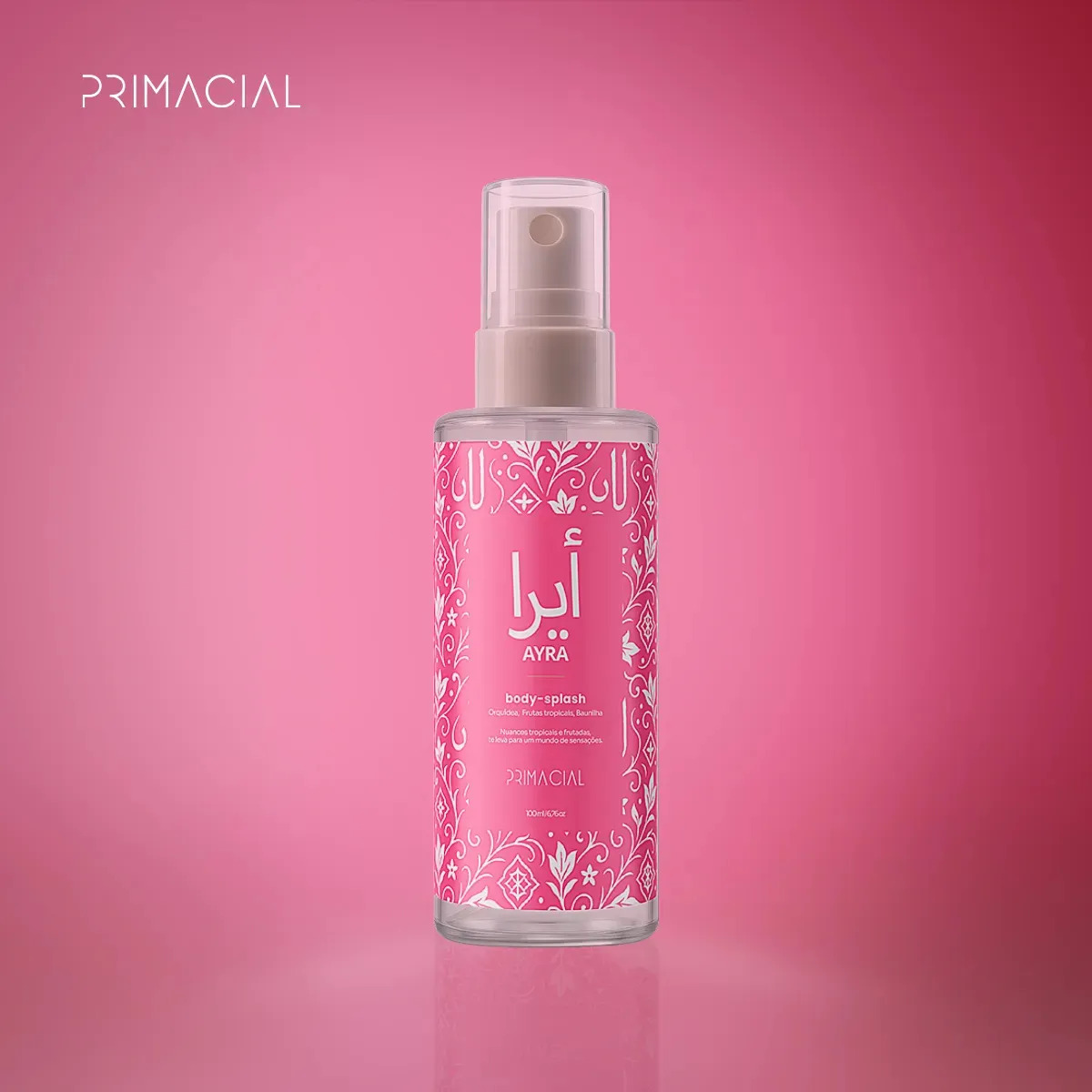 Body Splash Feminino Árabe Ayra 100ml By Primacial Perfume Floral