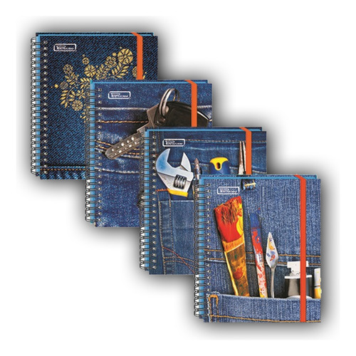 Paq. 5 Pz Cuaderno Printaform Prof Mezclilla C5