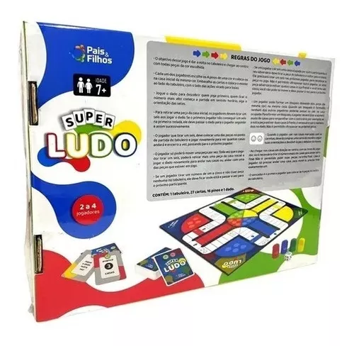 Jogo De Tabuleiro Ludo Clássico Edição Especial