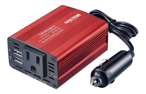 Inversor De Corriente Voltaje Mt-mx150w Rojo 150w Bapdas