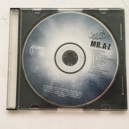 Cd Original Jason Mraz - Mr. A-z