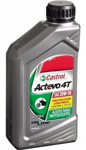 Aceite Castrol Motos Actevo 4t 20w50 X1l