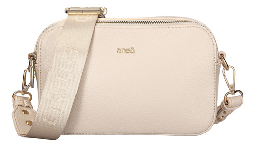 Bolsa Crossbody Mujer Enso Moda Casual Dama Color Nude Diseño De La Tela Liso