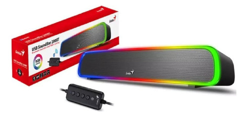 Cornetas Genius Soundbar 200bt Bluetooth Y 3.5mm Led Colores