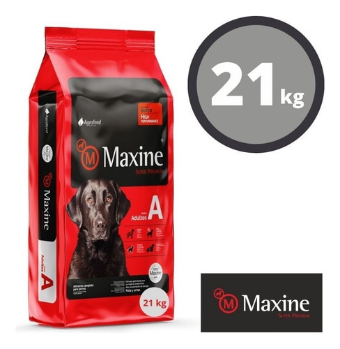 Maxine alimento perro adulto tamaño de la raza grande 21kg unidad