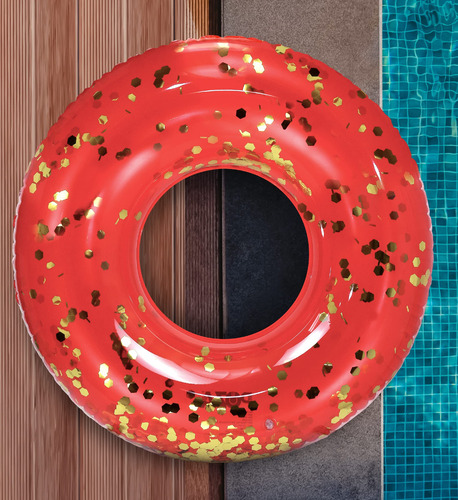 Flotador Inflable Premium Confetti Para Piscina Y Playa