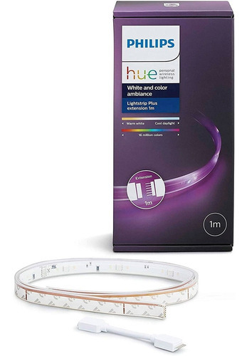 Extensão Philips Hue Lightstrip Plus Faixa de LED com extensão de cor de luz Rgb