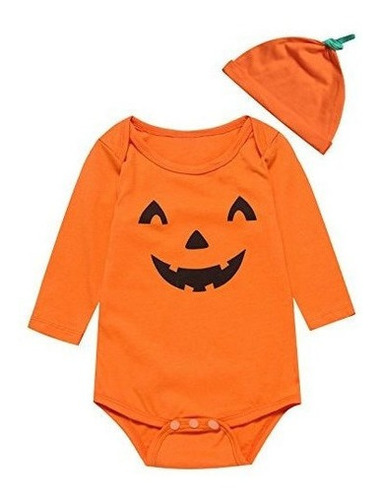 Fancy Baby Boys Body De Halloween Calabaza Disfraz Con Sombr