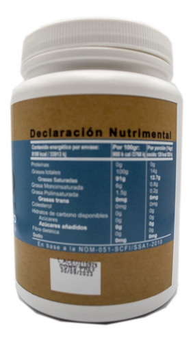 Imagen 2 de 2 de Aceite De Coco Orgánico Virgen Enature 1 L