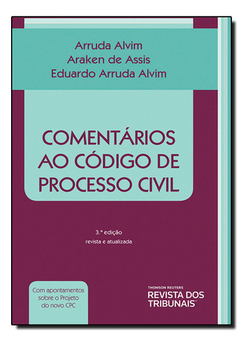 Livro Comentários Ao Código De Processo Civil