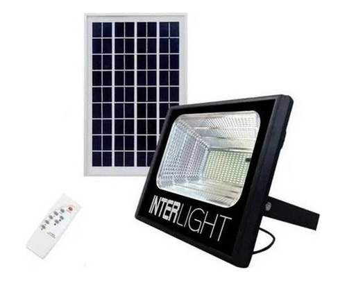 Foco Proyector Lampara Led 40w Carga Panel Solar Con Control