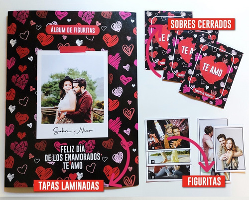 Album De Figuritas Personalizado Día Delos Enamorados Regalo