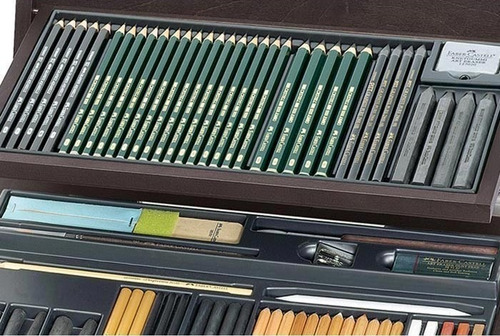 Lapis Esboço Faber Castell Pitt 86 Peças 112971 Cor Marrom