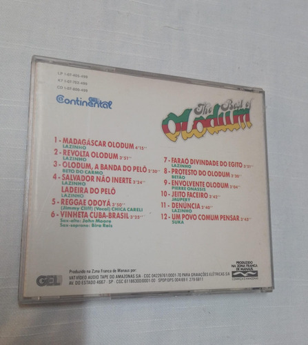 Cd The Best Of Olodum ( 24755 ) (Usado)
