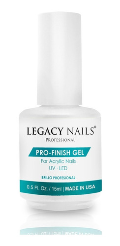 Pro-finish Gel  Top Coat  Legacy Nails Miss Uñas