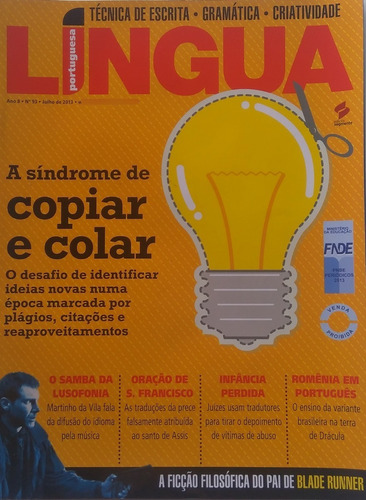 Revista Língua Portuguesa  Nº93 A Síndrome De Copiar E Colar