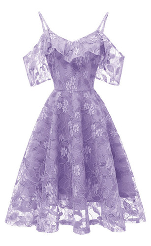 Vestido De Formatura Feminino Com Renda Floral, Dama De Honr