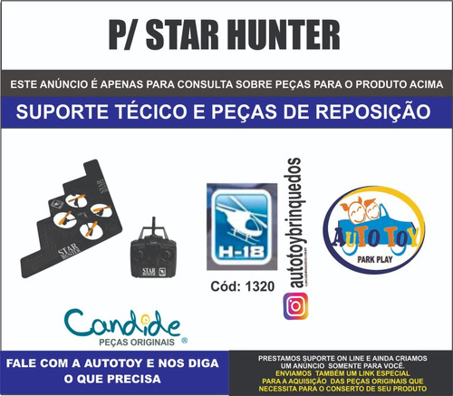 Star Hunter 1320 - H-18 - Candide - Peças De Reposição