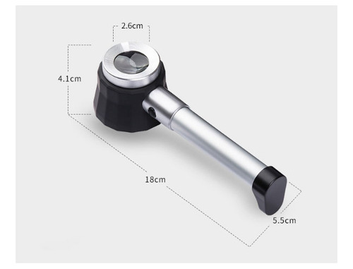Lupa Con Luz 10x Lente De Aumento Para Leer Con Lámpara Led