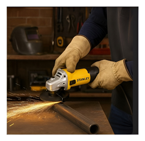 Esmerilhadeira Angular Stanley Sg7115-750w + Disco Lixadeira