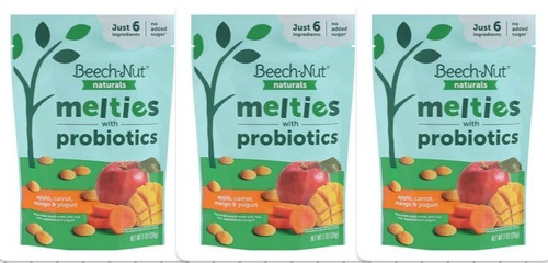 Beech-nut Naturals Melties Stage 3 Apple (3 Pz)