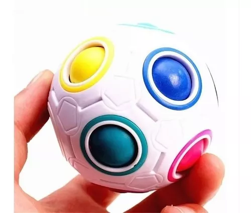 Cubo Mágico Bola Puzzle Rainbow Ball - 20 Cores - Moyu - ImpérioXD