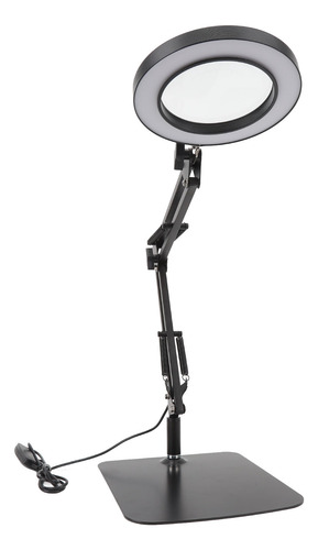 Lupa Led De Vidrio Con Iluminación Flexible De 5 Aumentos