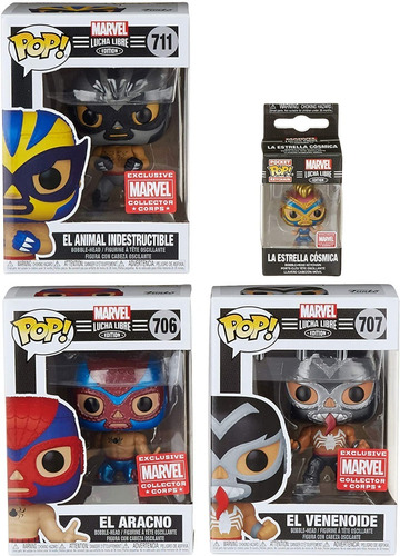 Funko Pop ! Marvel Lucha Libre Colección Amb 04 Personajes !